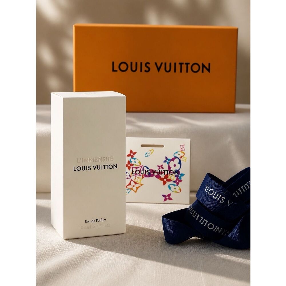 LOUIS VUITTON PERFUME BOX COMPLETE WITH PERFUME TUBE & BOX UNUSED GIFT CARD AND